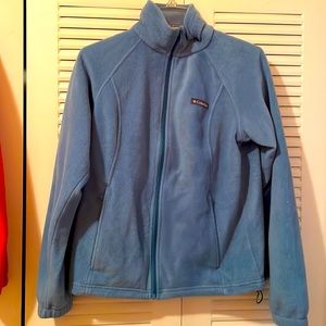 Columbia Women’s Benton Springs Fleece Jacket Zip Up; Like New; Canyon Blue; M